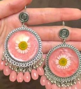 Resin Jhumka Black Color