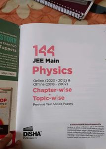 Jee Mains Pyq (144 Disha) New Edition