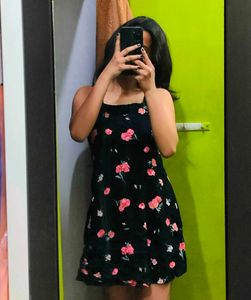 Floral Print Mini Dress