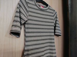 Mid-length Striped Dress in Size S