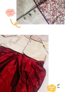 Boys&#39; Ethenic Sherwani Kurta Set With Bottom