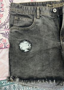 Roadster Distressed Denim Shorts