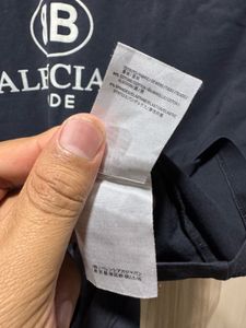Balenciaga BB Mode Black Cotton Tshirt