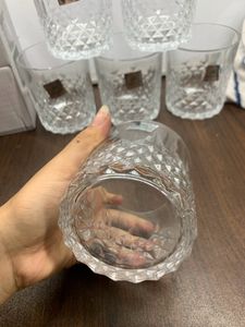 300ml Diamond Whiskey Glass Set Of 6