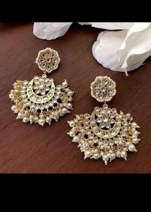 Beautiful Purl Kundan Earrings 😍 book Fast