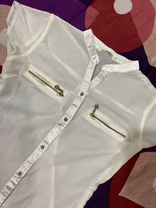 White Stlyishh Kurti