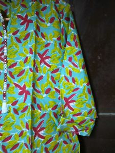Brand New Cotton Kurti - Light Green Colour