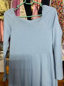 Light Blue Midi Dress