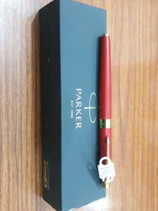 Parker Aster Matte Red Gold Trim Fountain Pen
