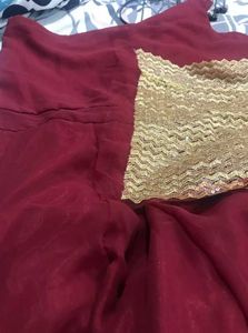 Elegant Maroon Ethnic Gown