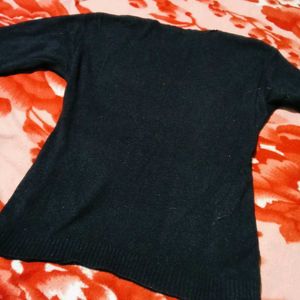 Floral Patterned Knit Sweater