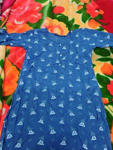 Blue Printed Kurta