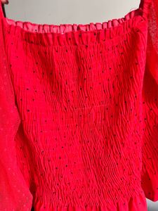 🧨Smocked Off-Shoulder Mesh Top-ONLY 139