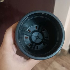 Plastic Plant Pots (2pcs), Small, Drainage Holes