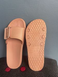 Peach Casual Slides