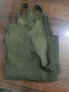 Green Cotton Dungaree