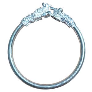 Silver Tone Nanthi Sivan Men Bangle.