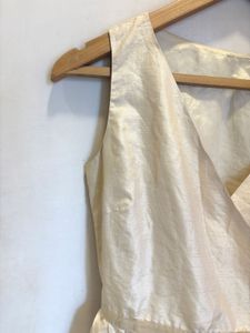 Beautiful Cream Wrap Dress