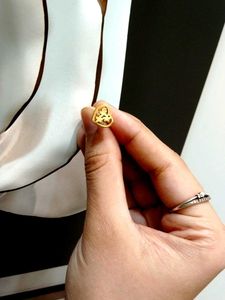 Gold Heart Earrings