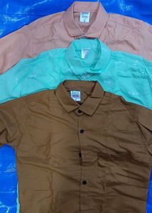 Men Shirts Full Sleeve With Pocket .Combo Of Three