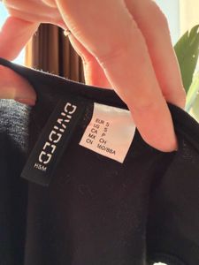 Sporty Black Cutout Playsuit S size