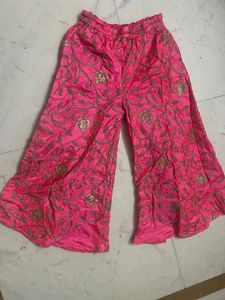 Pink Embroidered sharara suit