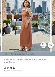 Elegant Brown Maxi Dress