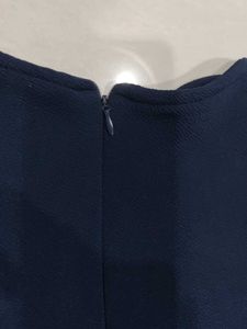 Navy Blue And White Short Frock