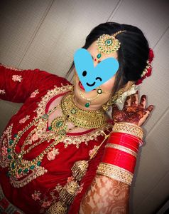 Green Colour Bridal Jewellery Set