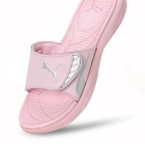 Silver Pink Puma Slidder