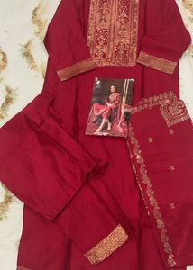 Ethinic 3 Piece Party And Wedding Wear Suit