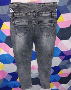 Stylish Grey Denim Jeans