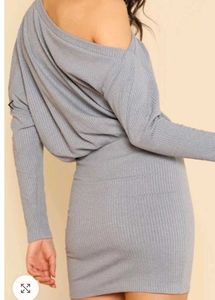 One Side Off Shoulder Dress