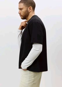 Unisex Oversized Black Tee 240GSM