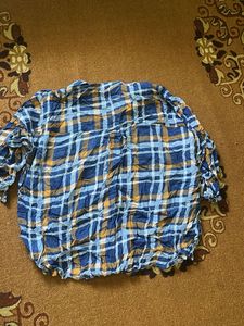 Blue &amp; Yellow Plaid Button-Down