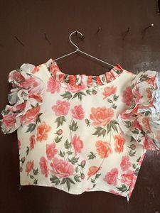 Floral Ruffle blouse