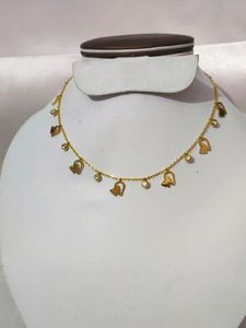 Anti Tarnish Golden Butterfly Charms Neckpiece