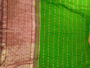 100%pure mysore Crepe Silk Saree