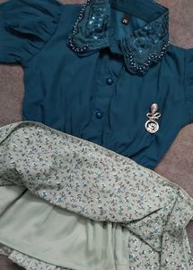 New Cute Girl's Dress - Floral Skirt