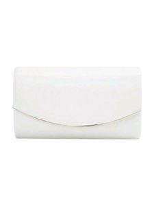 Code by Lifestyle White Shimmer Clutch