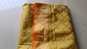 Yellow Patola Weave Pure Silk Saree