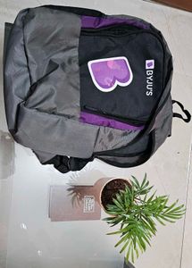Grey &amp; Purple Backpack, Water - Resistant