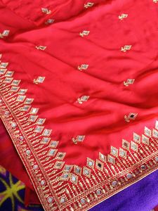 Real Mirror Work Saree ♥️