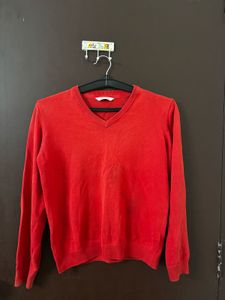 Marks&amp; Spencer Reddish Orange Sweater