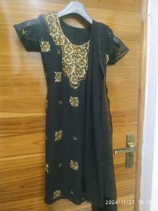 Beautiful Black Party Wear Suit Set