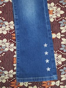Benetton Star Flare Jeans For Kids