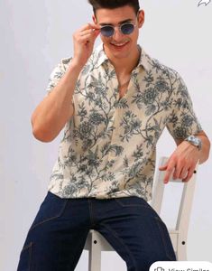 Mens Printed Shirt Casual Fit