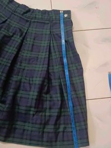 Plaid Pleated Skirt, uniform skirt 28 size
