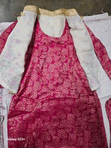 Pink Punjabi Salwar Suit With Jacket