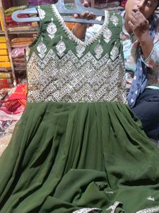 Elegant Green Embroidered Salwar Suit